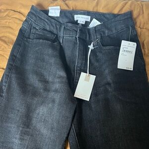 NWT GOOD AMERICAN BLACK GOOD LEGS FLARE SZ 28 (or 6)